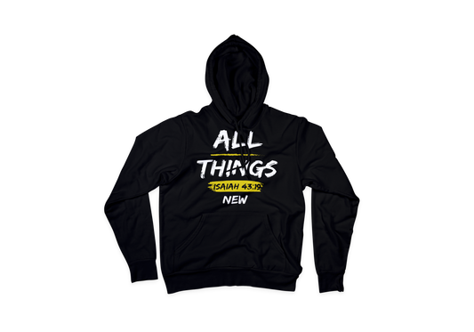 "ALL THINGS NEW" Hoodies Yellow