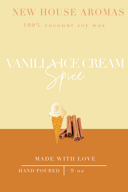 "Vanilla Ice Cream Spice" Candles