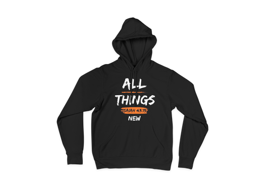 "ALL THINGS NEW" Hoodies Orange