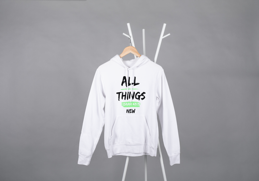 "All Things New" Hoodie Mint Green