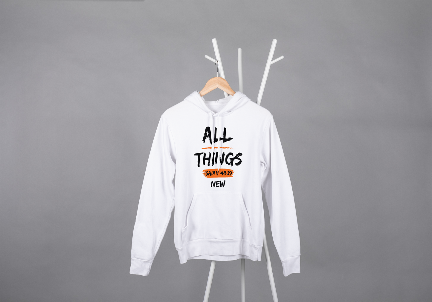 "ALL THINGS NEW" Hoodies Orange